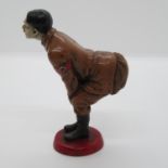 Cold cast bronze Adolf Hitler pin cushion 5" high