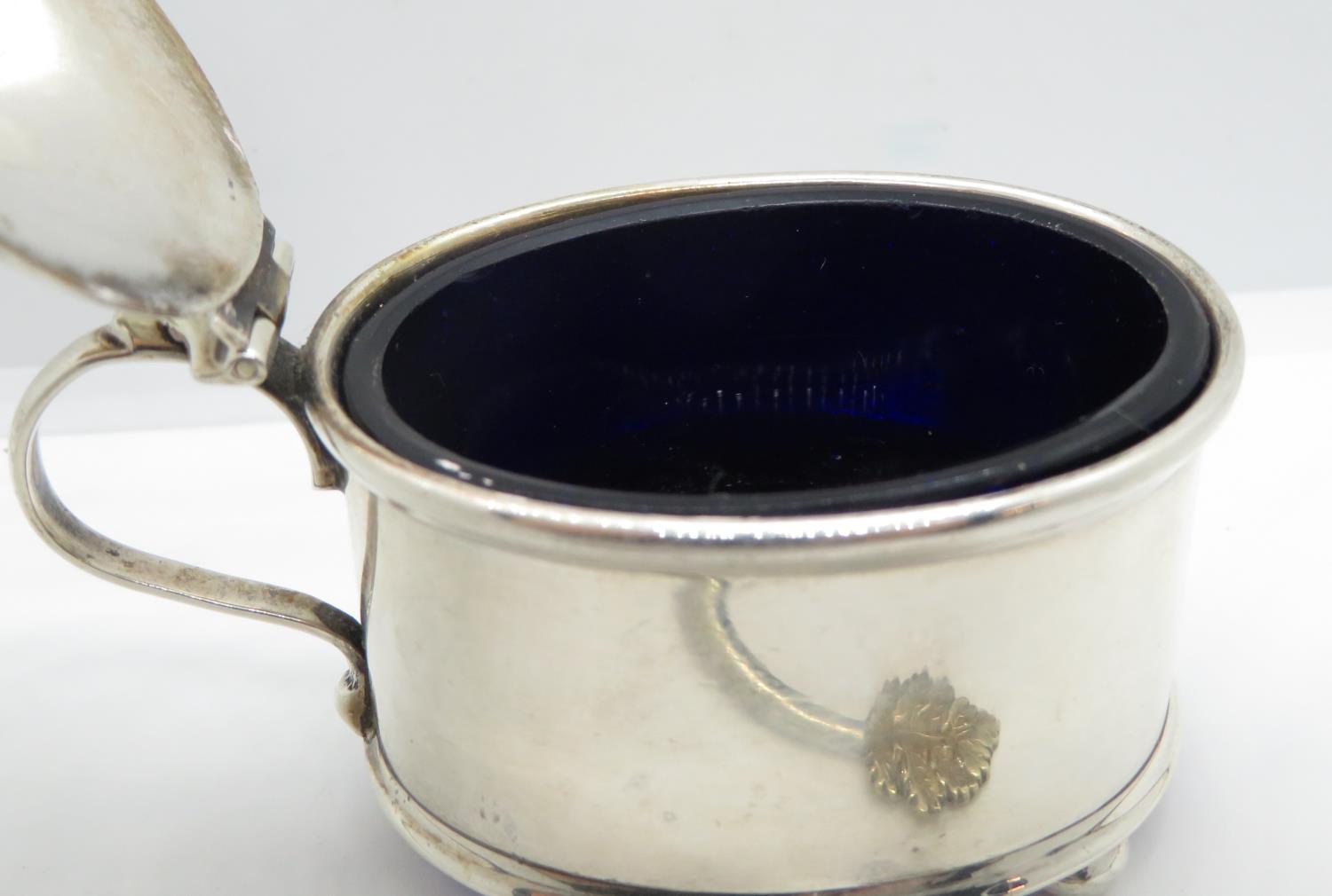 Small mustard pot in HM silver 94g - Image 5 of 5