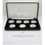 2018 silver coins of The World 7x 1oz 999 silver coins in collector's box