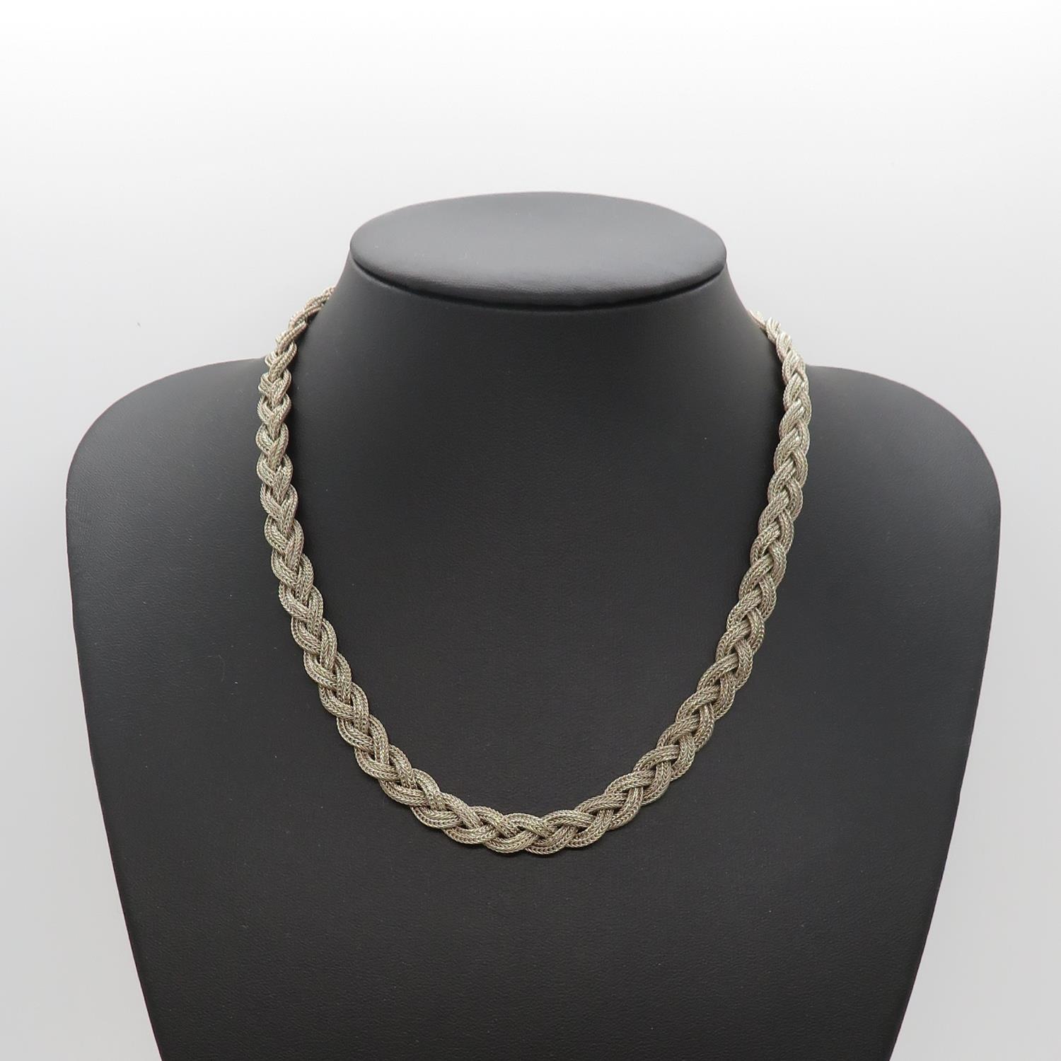 HM silver rope necklace 18" 26g