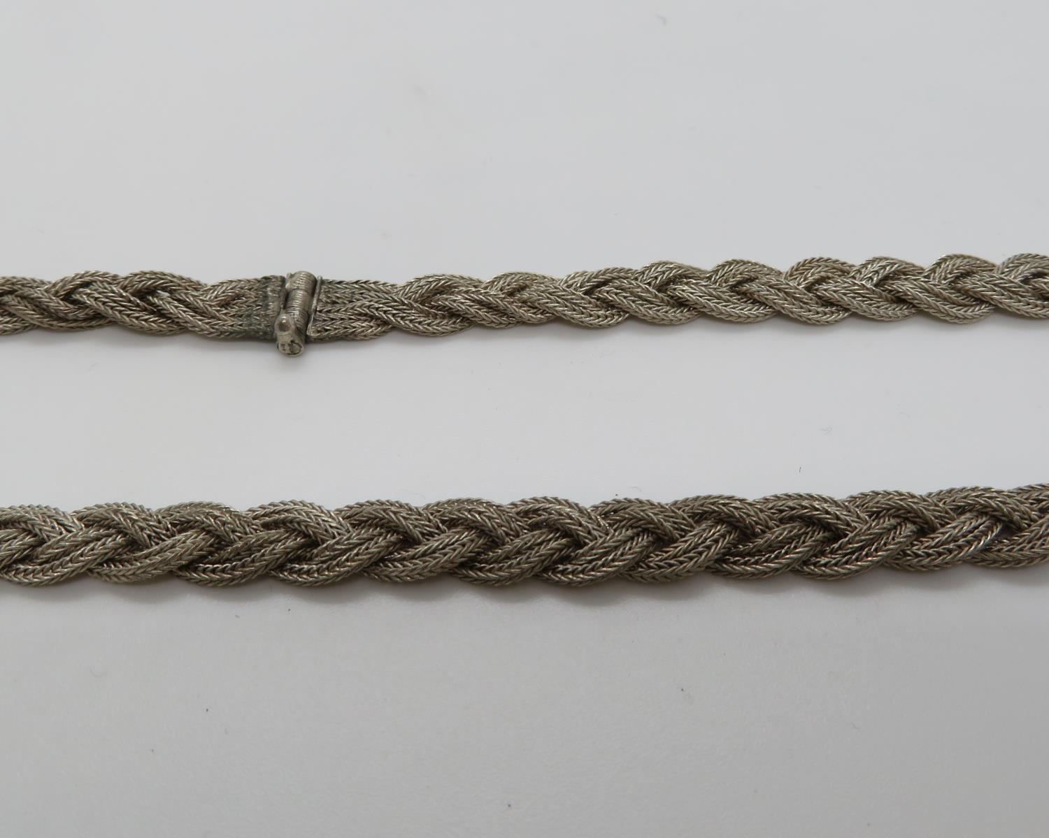 HM silver rope necklace 18" 26g - Image 2 of 2