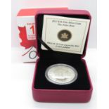 2013 Canadian boxed mint condition 1oz silver coin