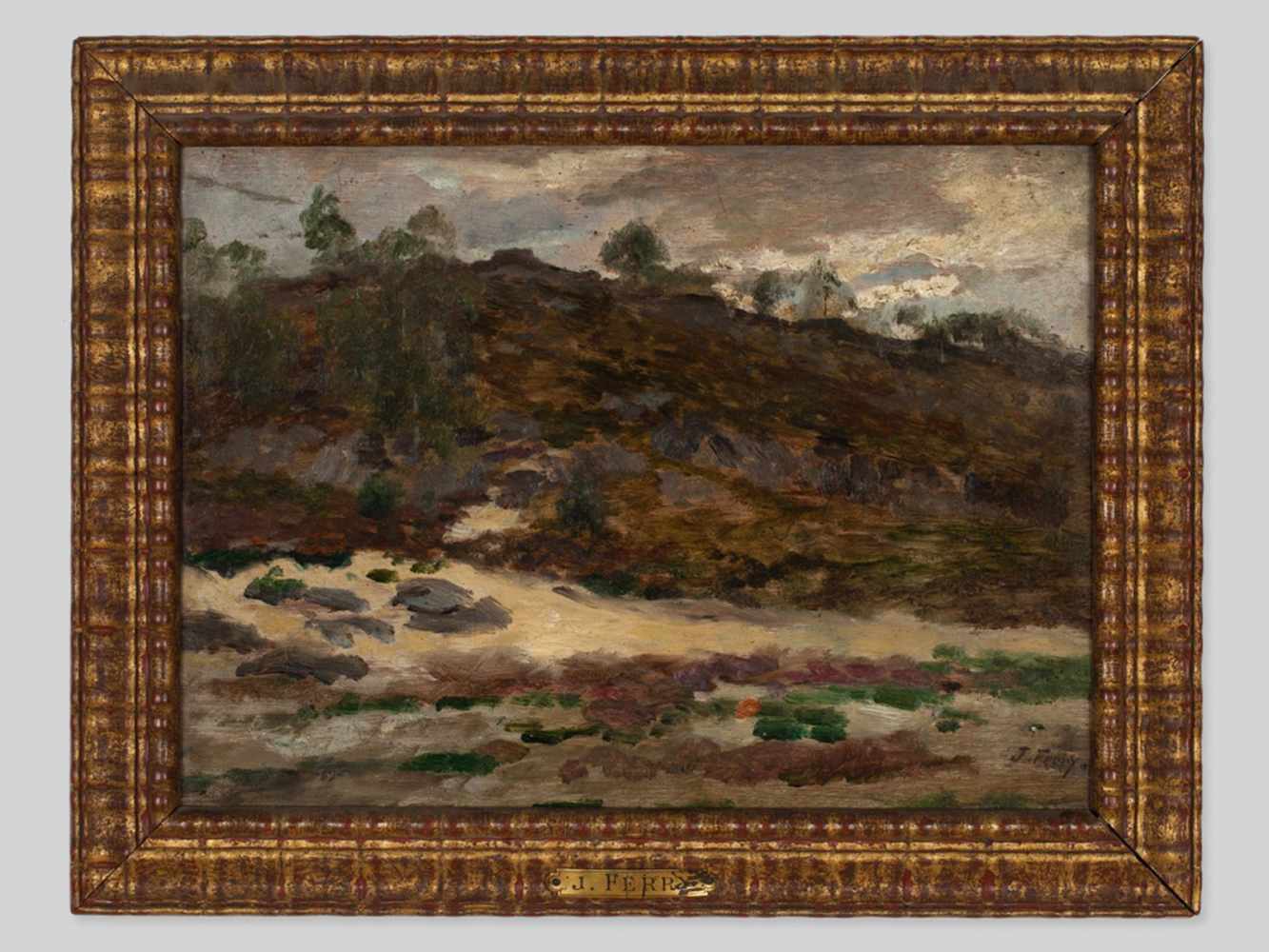 Jules-Jean Ferry, Oil Painting 'Mountain Creek', c. 1890 - Image 2 of 8