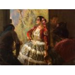 Eugène Giraud (1806-1881), Spanish Dancer, Oil, 1886<