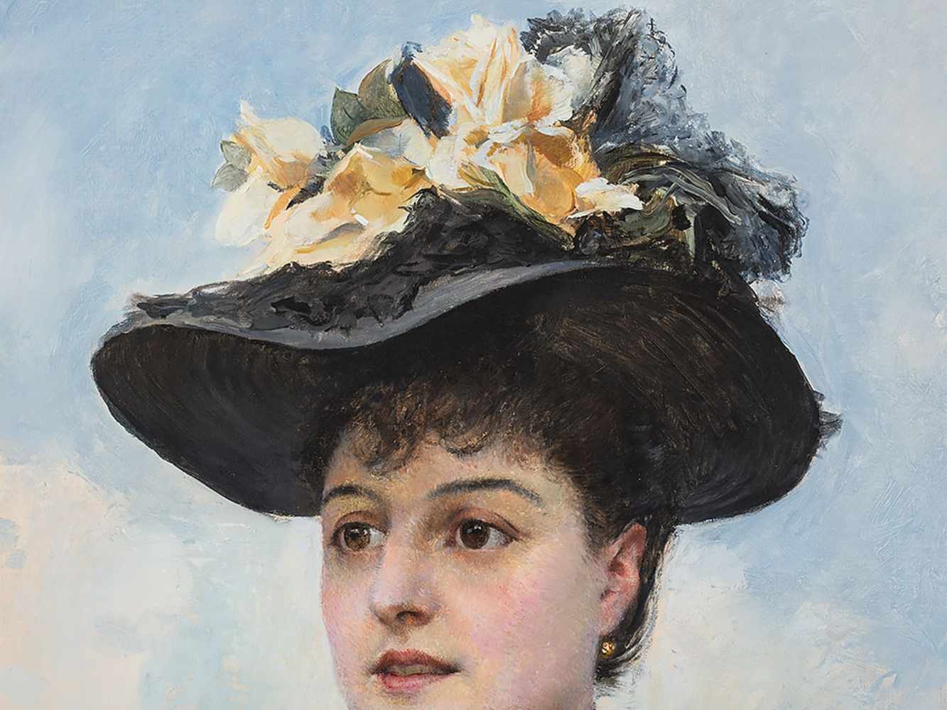 Paul Jean Gervais (1859-c.1936), Portrait of a Lady, circa 1900 - Image 4 of 8