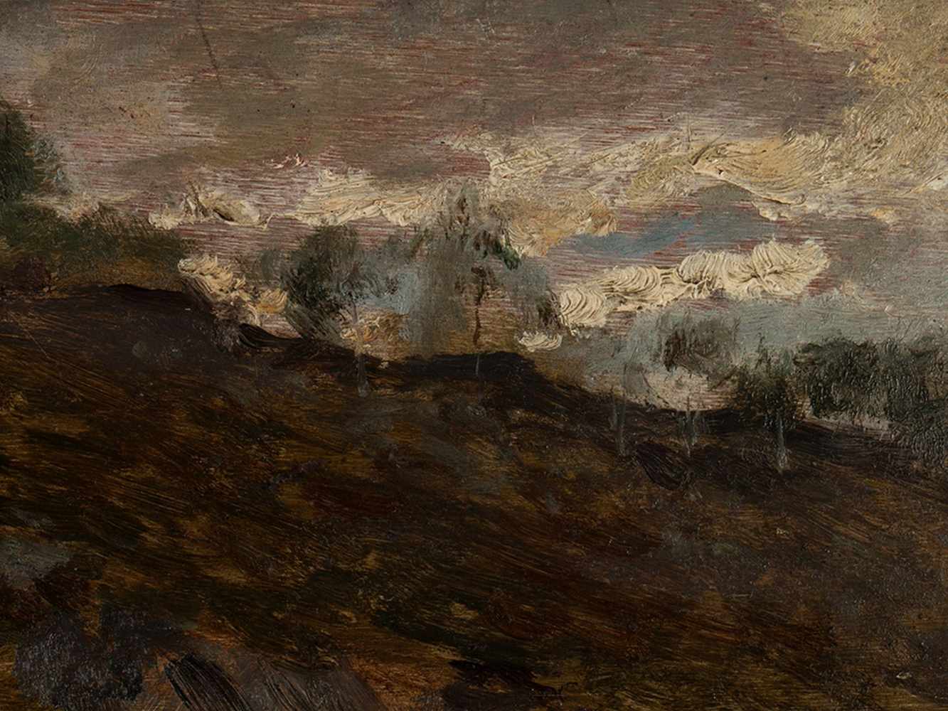 Jules-Jean Ferry, Oil Painting 'Mountain Creek', c. 1890 - Image 6 of 8