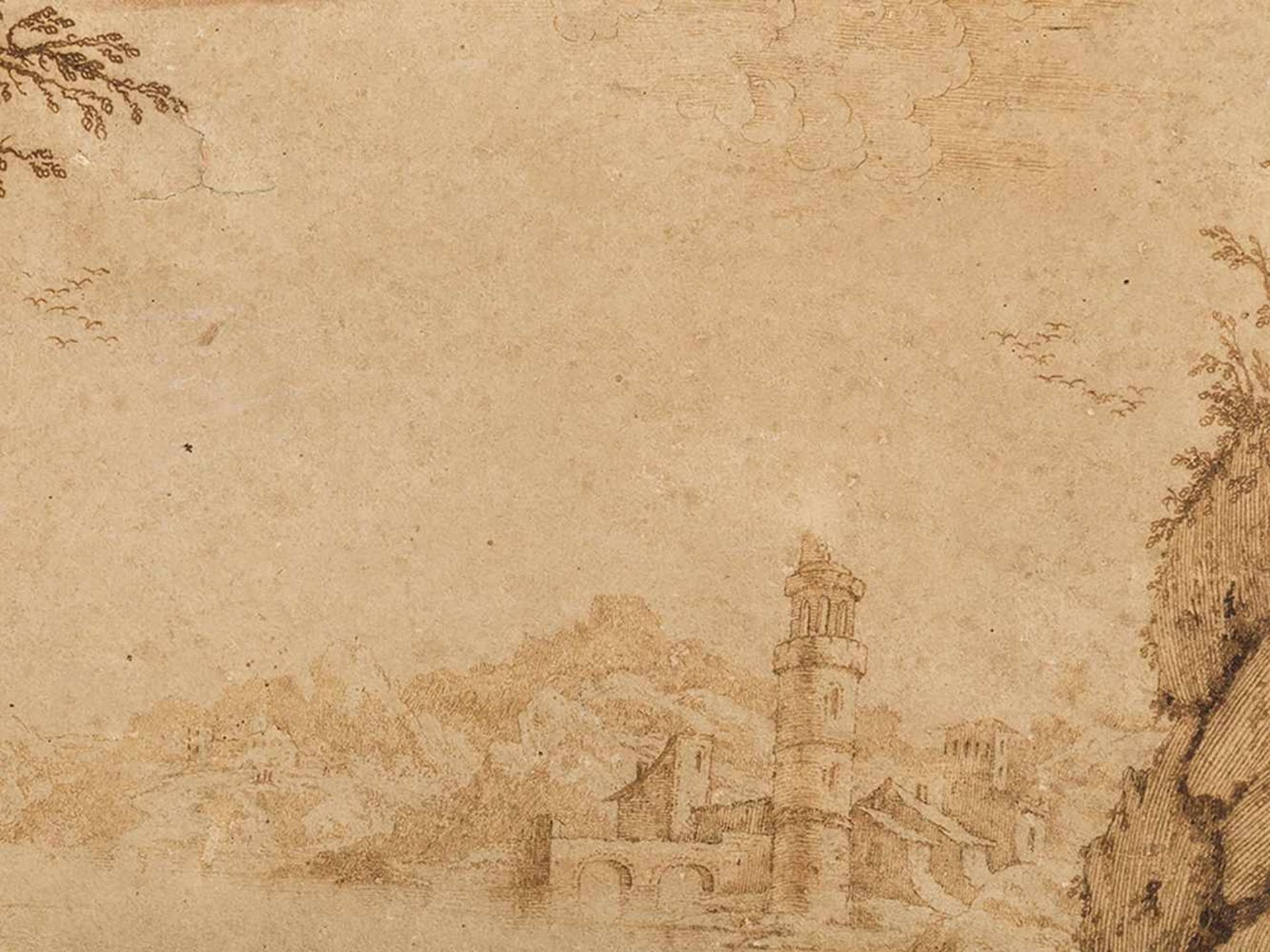 Francesco Bosio (act. 1725-1756), River Landscape, 1 H. 18th C. - Bild 7 aus 10