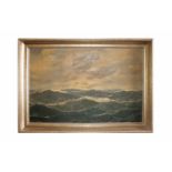 "Stormy Sea" Max Jensen ( Berlin 1860-1907)