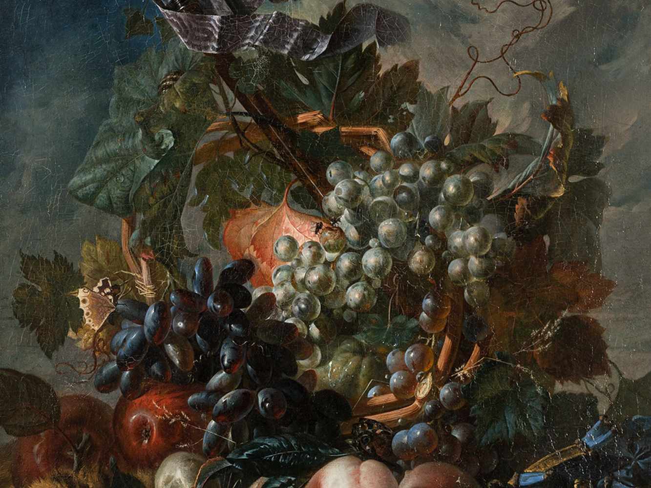 Miguel Parra (1780/84-1846), Still Life with Fruit & Lance, Oil - Image 4 of 8