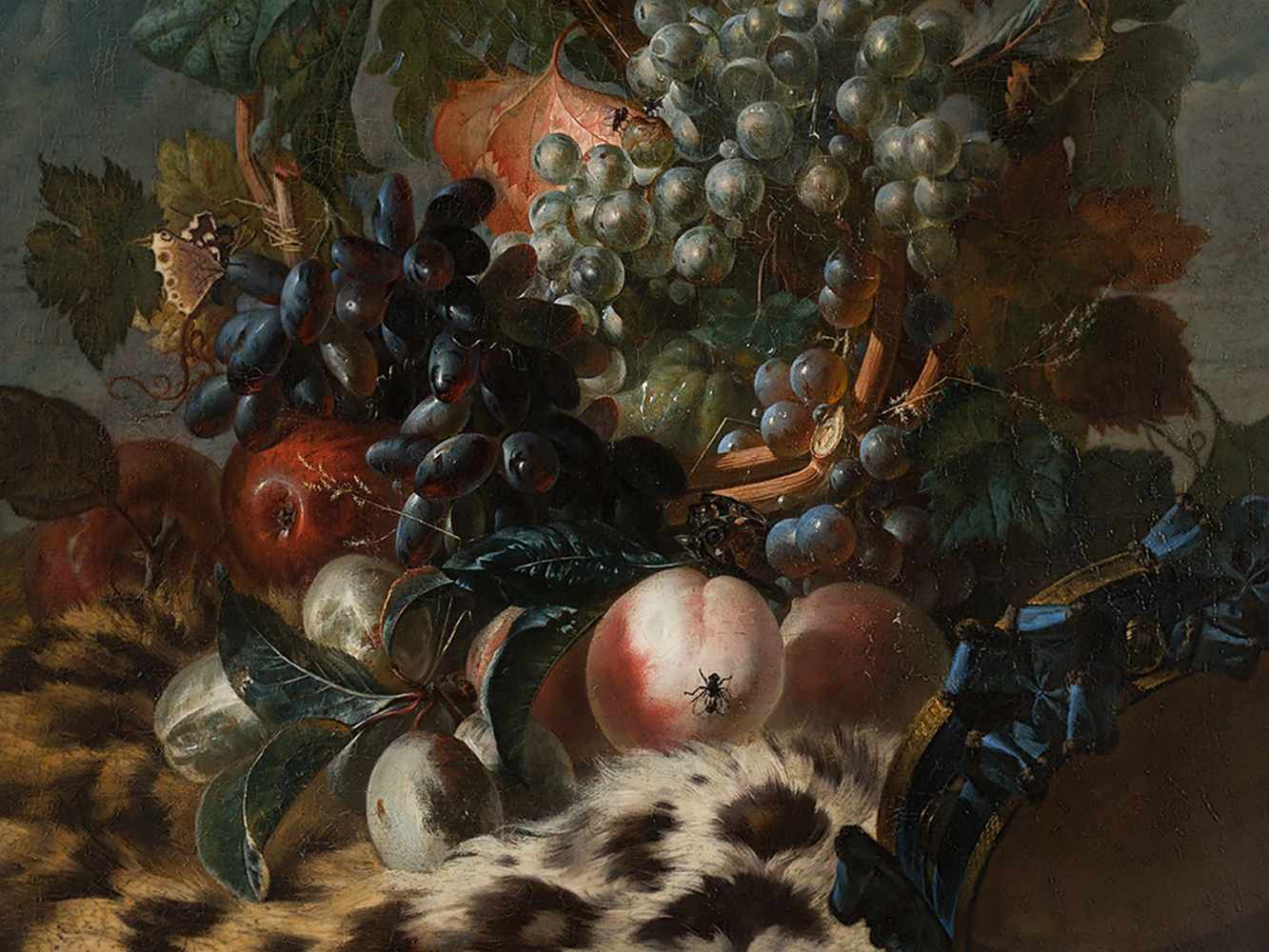 Miguel Parra (1780/84-1846), Still Life with Fruit & Lance, Oil - Image 5 of 8