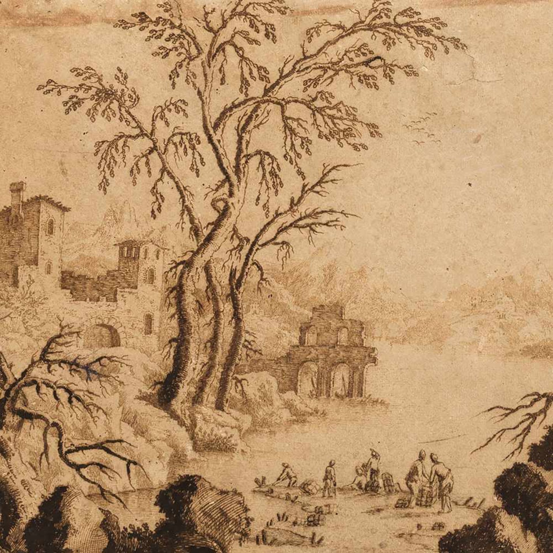 Francesco Bosio (act. 1725-1756), River Landscape, 1 H. 18th C. - Bild 10 aus 10