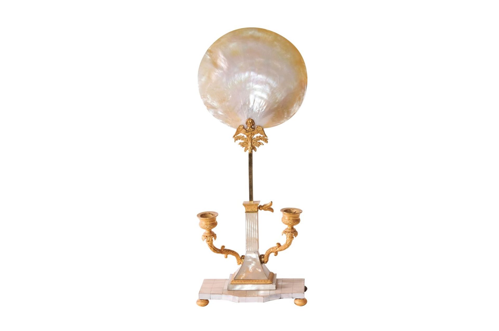 Nacre candle chandelier 1820