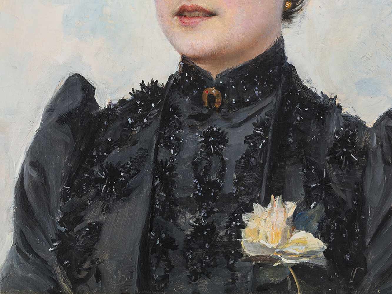 Paul Jean Gervais (1859-c.1936), Portrait of a Lady, circa 1900 - Image 7 of 8