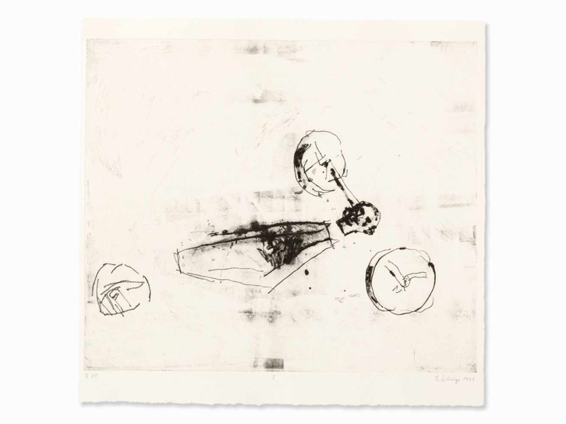 Dietrich Klinge, Kupferne Erzählungen, 10 Etchings, 1991< - Bild 7 aus 10