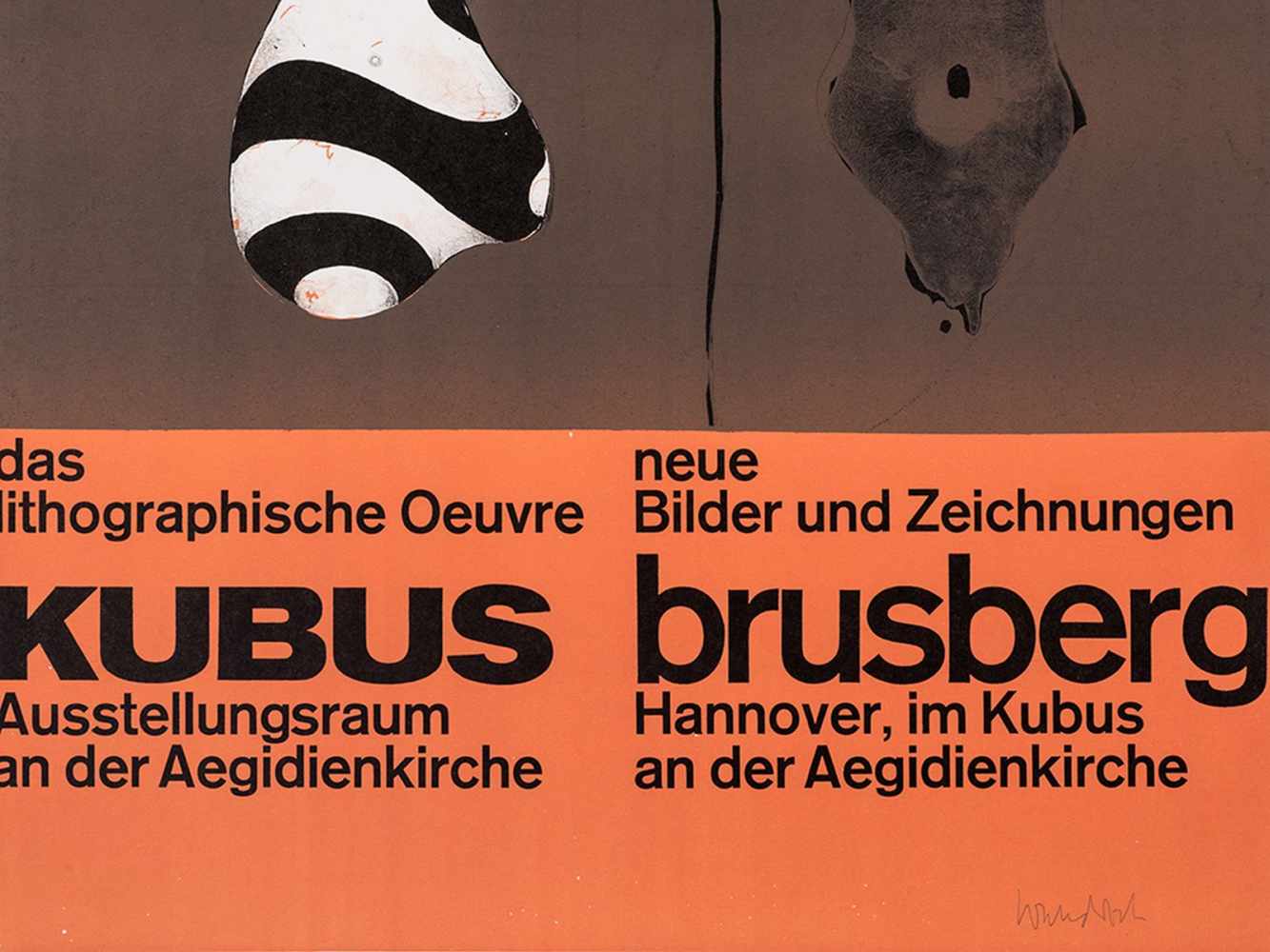 Paul Wunderlich "Poster Brusberg" 1965 - Image 2 of 7