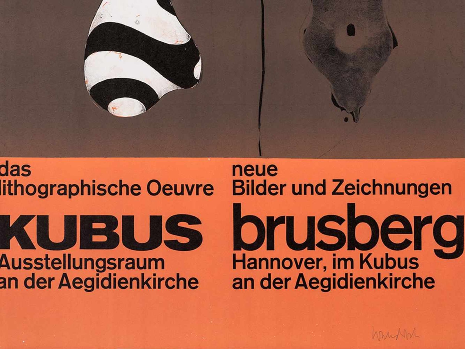 Paul Wunderlich "Poster Brusberg" 1965 - Bild 2 aus 7