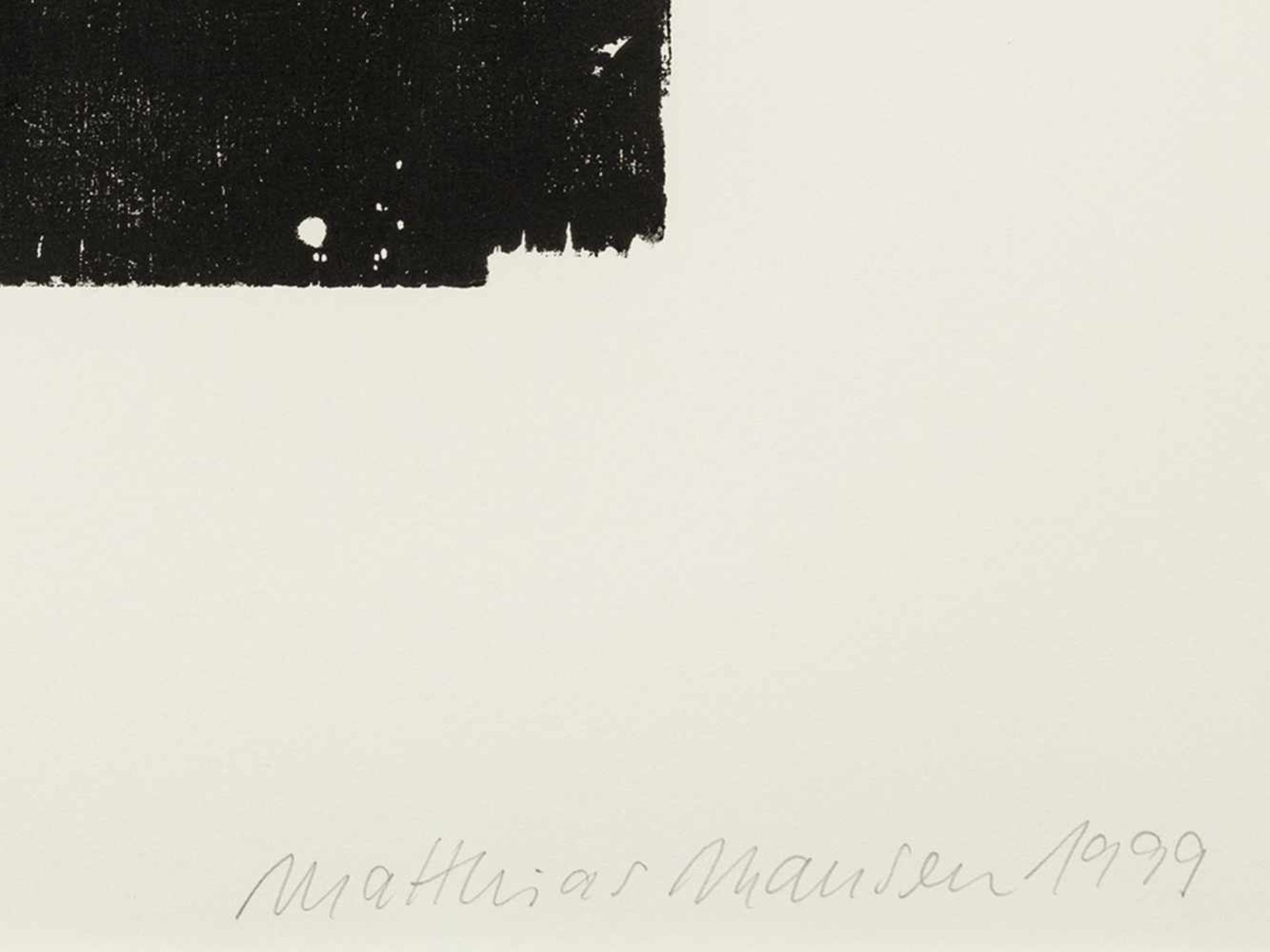 Matthias Mansen (b. 1958), Max von Laue, Woodcut, 1999 - Bild 2 aus 7