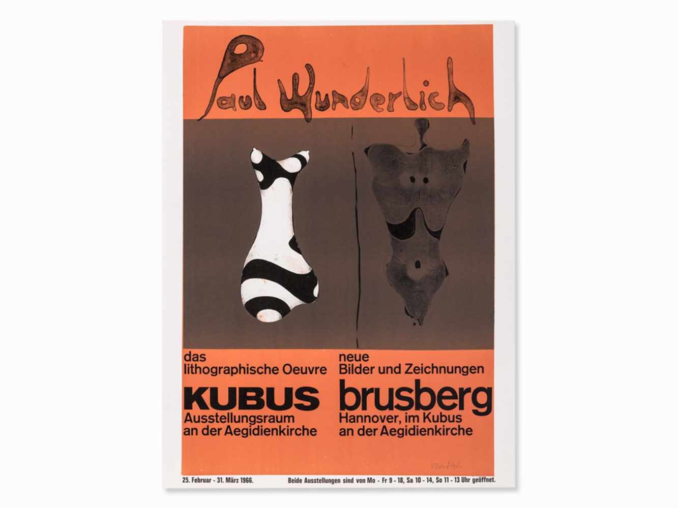 Paul Wunderlich "Poster Brusberg" 1965