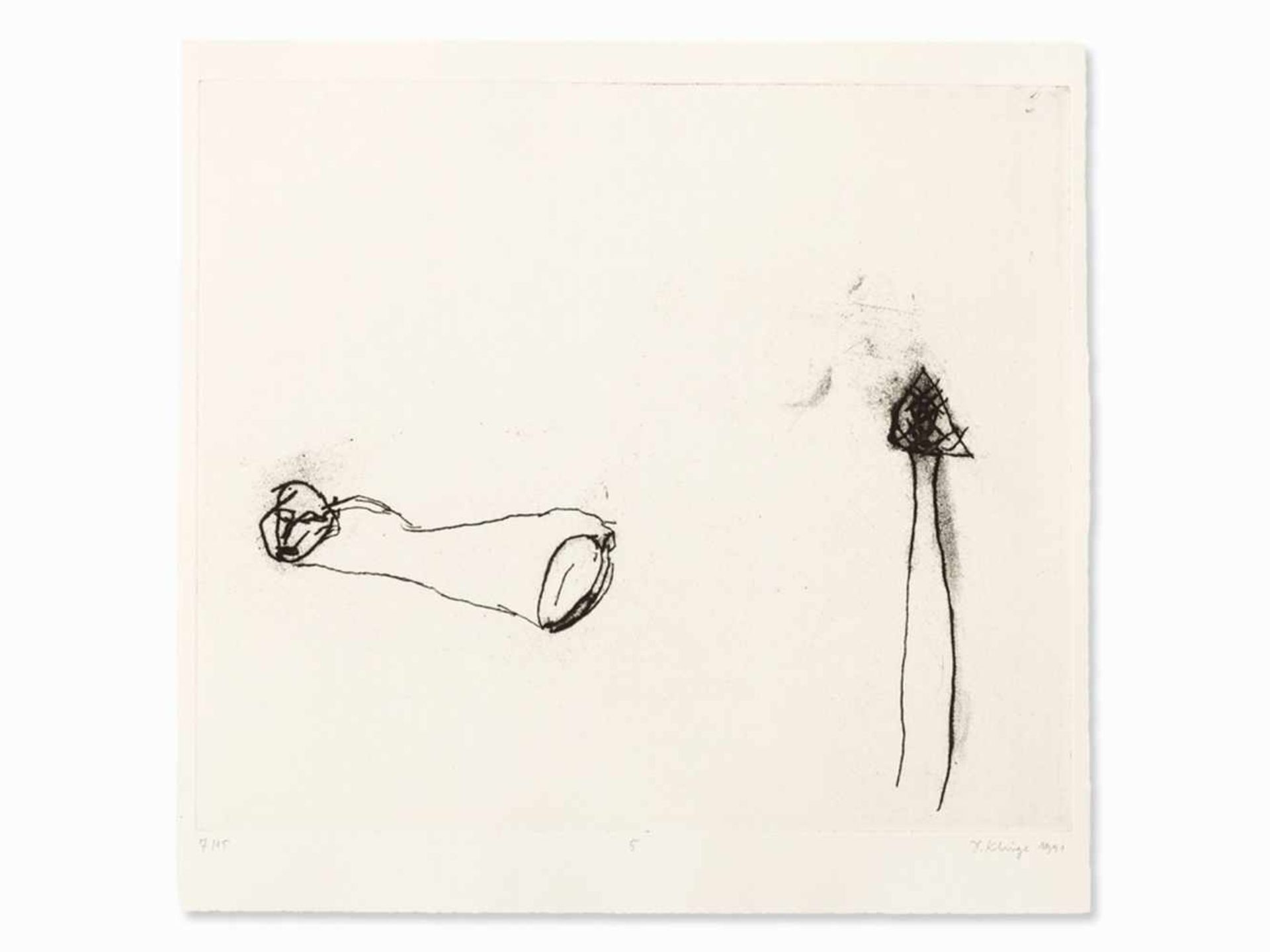 Dietrich Klinge, Kupferne Erzählungen, 10 Etchings, 1991< - Bild 6 aus 10