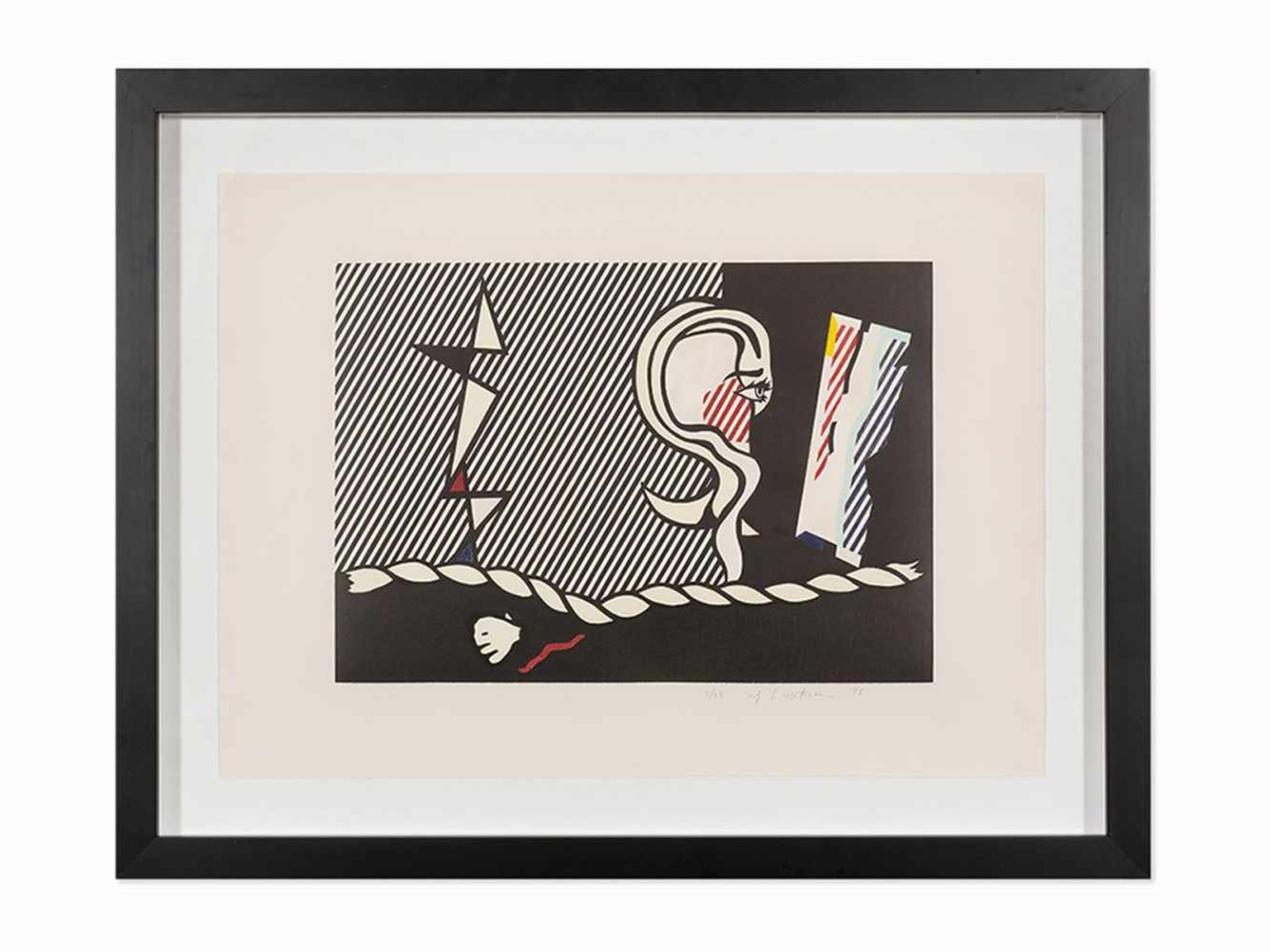 Roy Lichtenstein(1923-1997), ‘Figures with Rope’, Lithograph, 1978<br