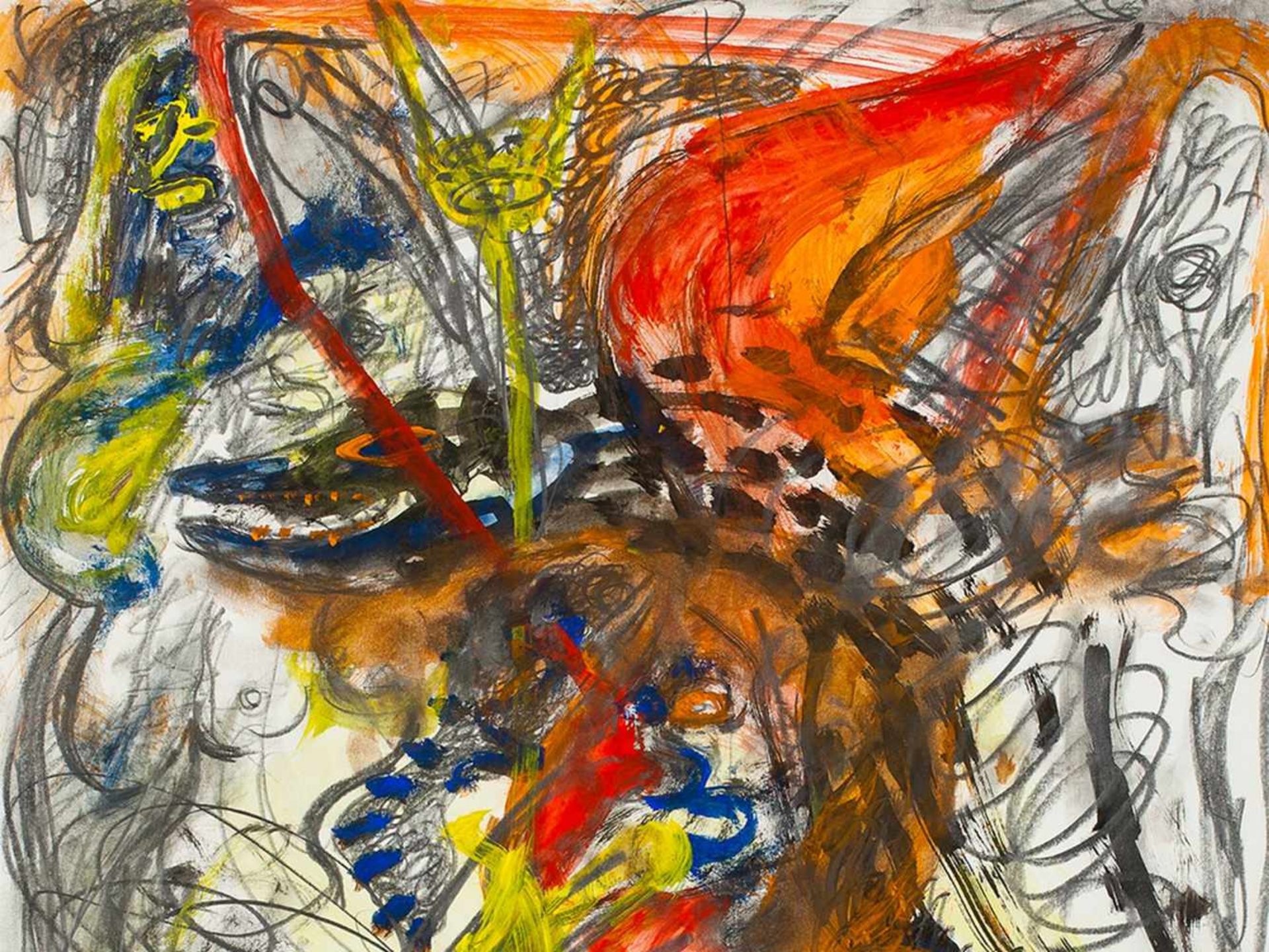 Franz Hitzler, Mixed Media, Abstract Composition, 1980 - Bild 2 aus 9