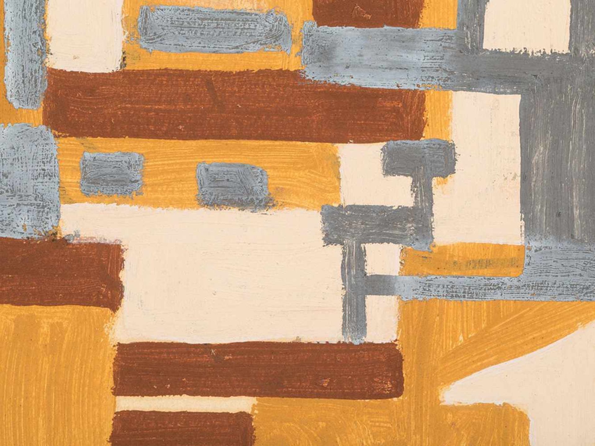 Rudolf Petrik" Color Fields in Muted Shades" c. 1955 - Bild 7 aus 10