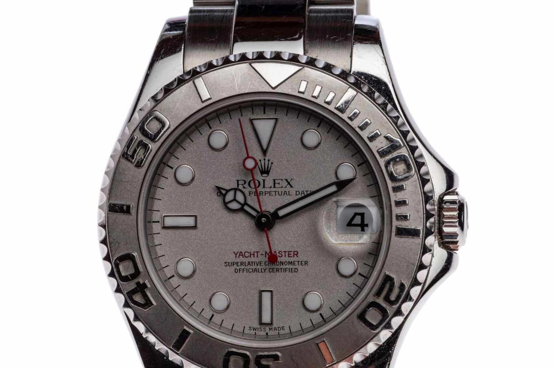 Rolex Yacht Master MediumSteel / Platinum Yacht Master Reference 168622, automatic movement, case - Image 3 of 3