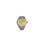 Breitling Avenger II Seawolf45mm steel watch with automatic movement cobra yellow dial with steel