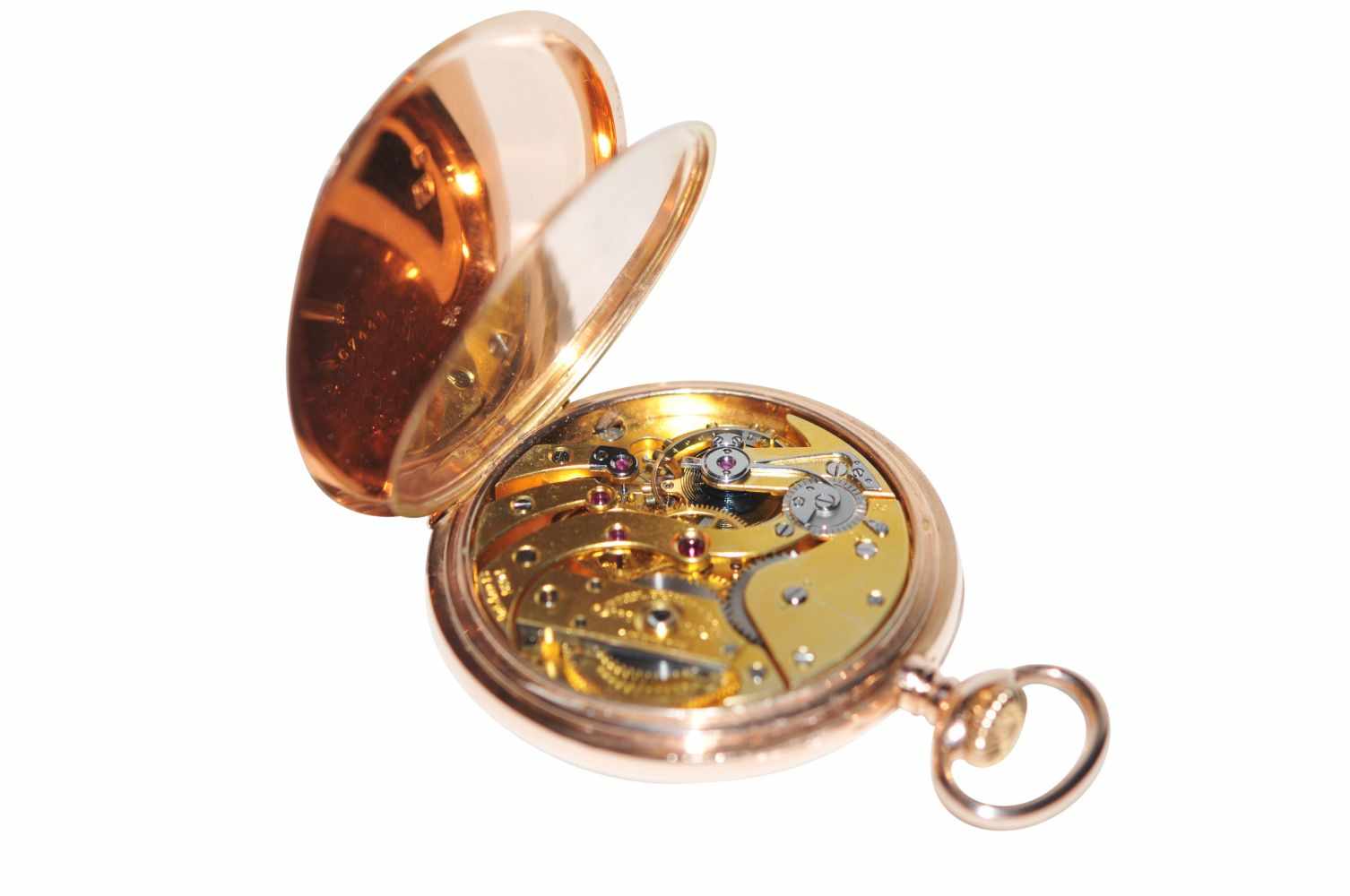 Patek Philippe LepineLepine pocket watch in 14K gold with 2nd cover signed Patek Philippe with - Image 2 of 2