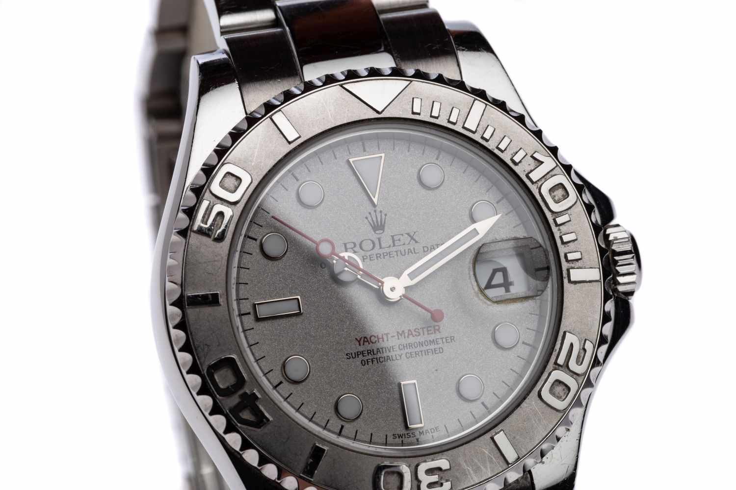 Rolex Yacht Master MediumSteel / Platinum Yacht Master Reference 168622, automatic movement, case - Image 2 of 3