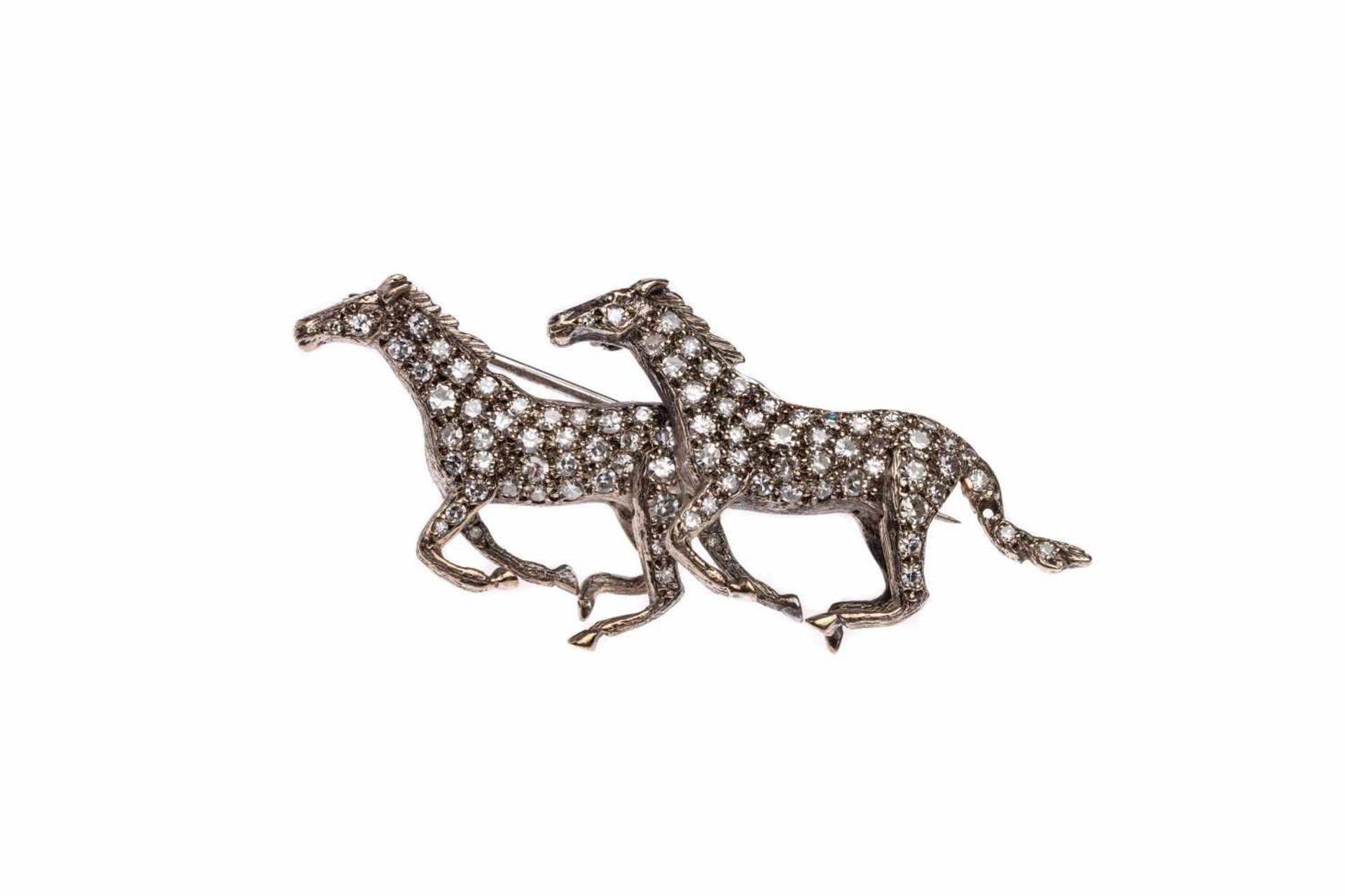 Convolute animal broochesSmall animal brooch "Elefant" with brilliants, old cut octagonal diamonds - Bild 6 aus 14