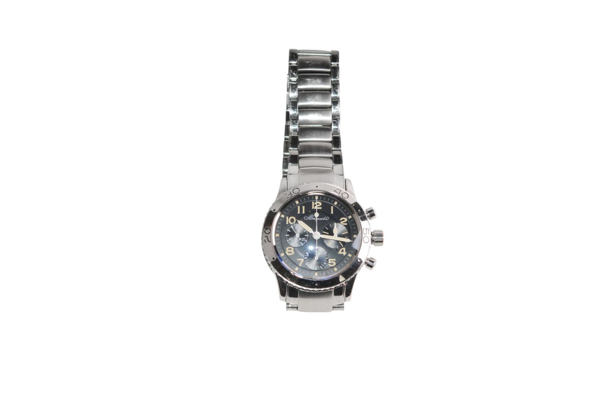 BREGUET Type XX AeronavaleSteel watch with steel strap automatic chrono 39 mm without box without - Bild 2 aus 5