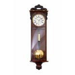 Vienna WallclockViennese wall clock ca 1890 with enamel dial, duration of a weekWiener WanduhrWiener