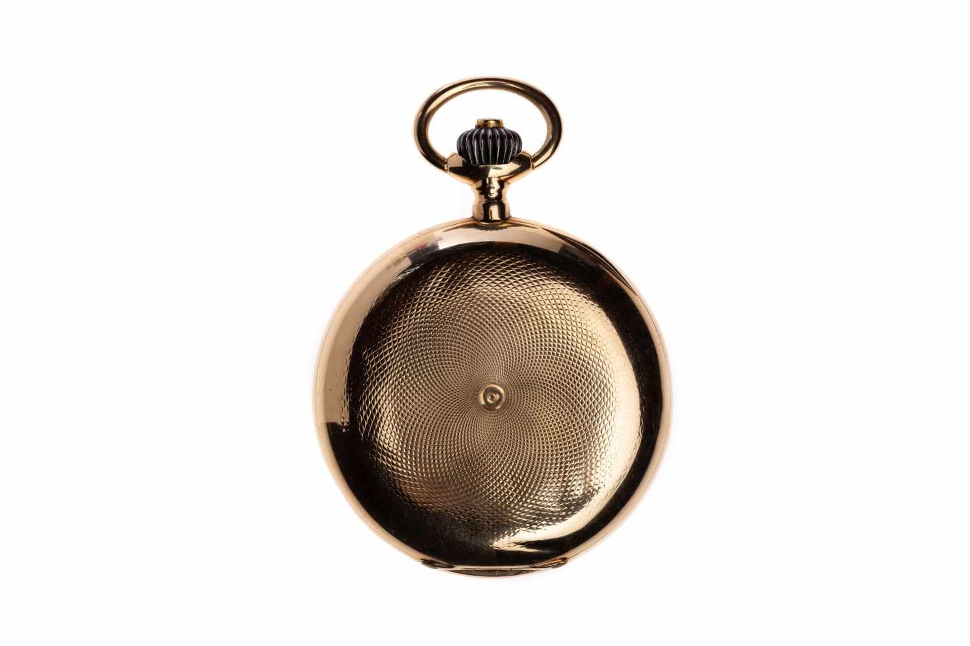 Lepine pocket watch14ct yellow gold watch from Omega with chain so called Lepine pocket - Bild 4 aus 4