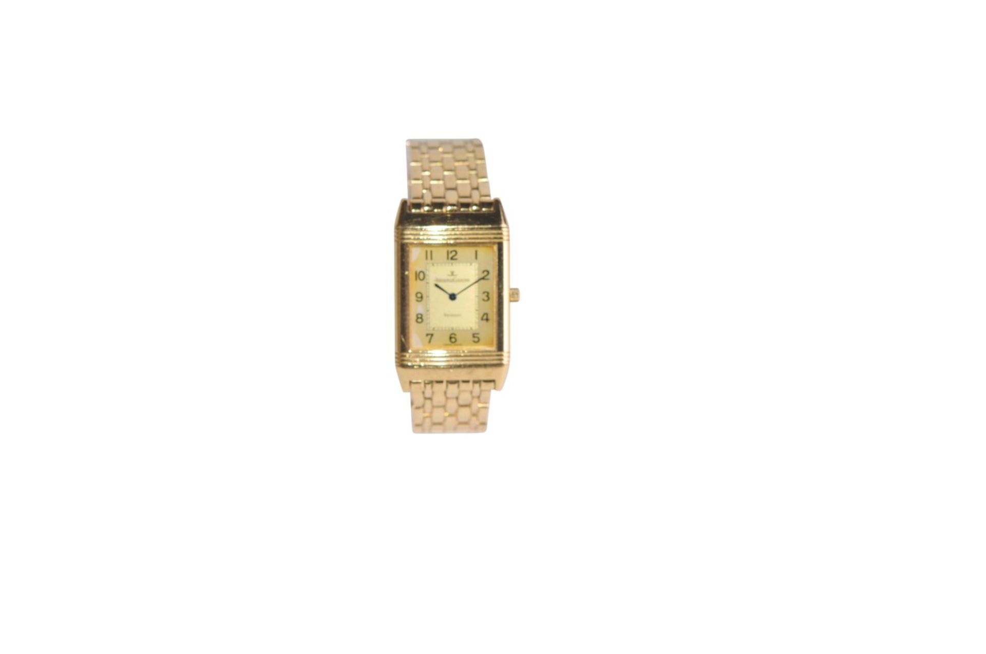 JAEGER LE-COULTRE ReversoJaeger Le Coultre Reverso with gold bracelet, Classic Medium model with