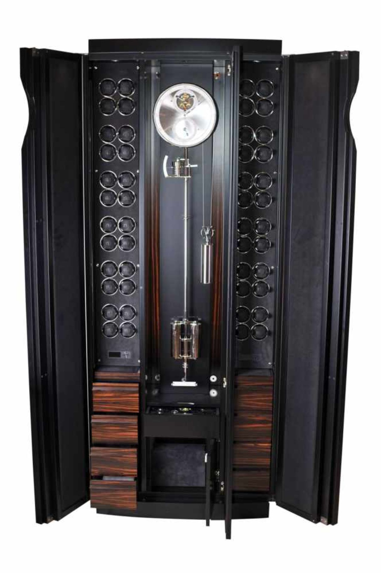 Time Mover Buben & Zörweg Grande Precision48 watch winders, handmade case in black silk matt with - Bild 8 aus 8