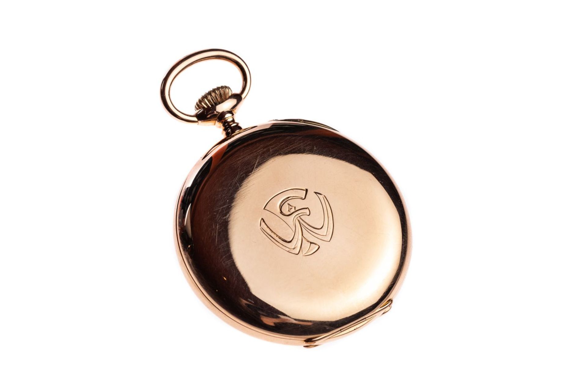 Axel Hüning14K gold Lepine pocket watch from the master Alex Hüning ca 1890, fine Swiss bridge - Bild 4 aus 4