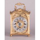 very early TravelclockBaroque travel clock with alarm function around 1750 H 14.5 x W 9 x D 5.3 cm