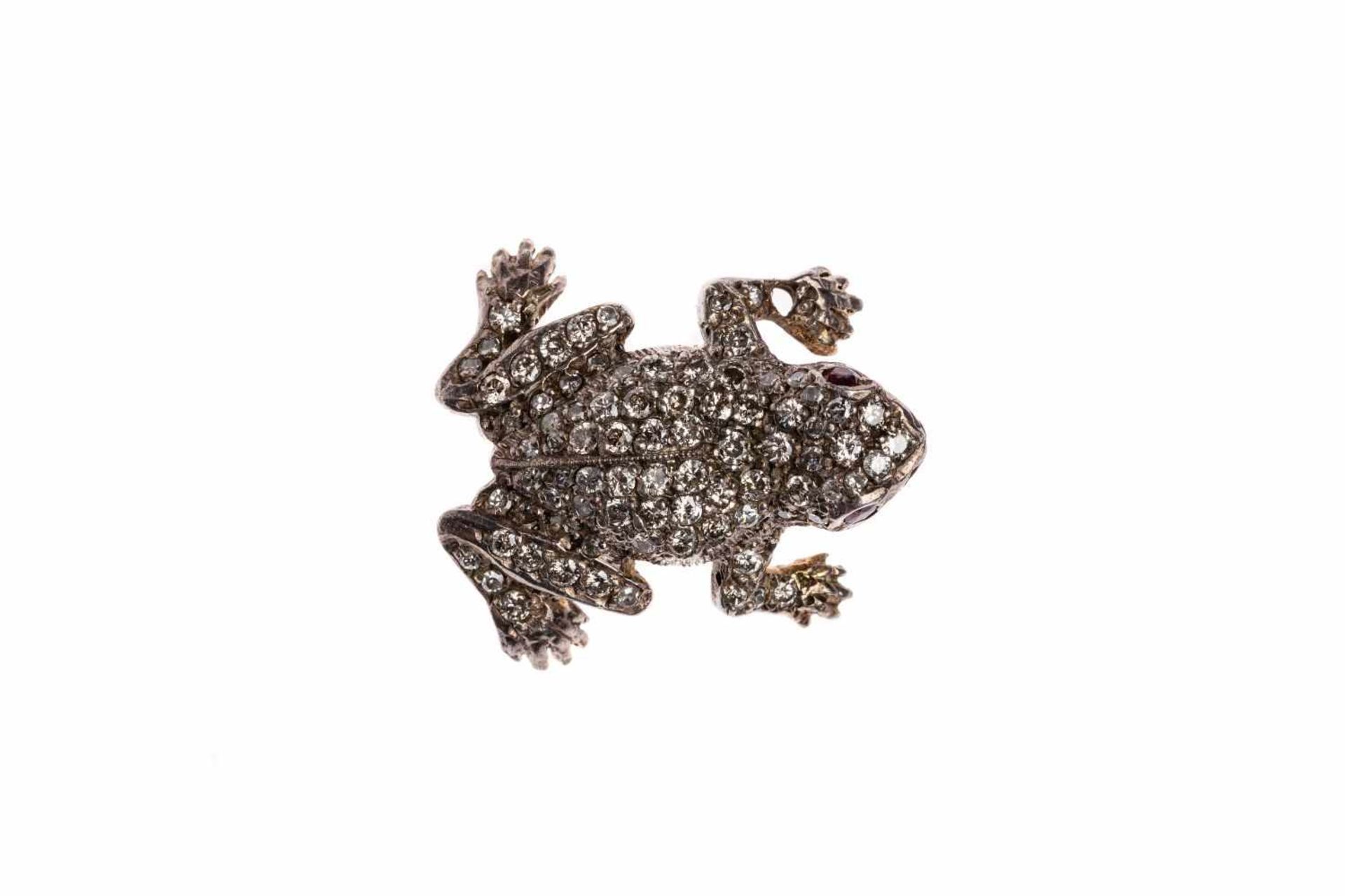 Convolute animal broochesSmall animal brooch "Elefant" with brilliants, old cut octagonal diamonds - Bild 12 aus 14