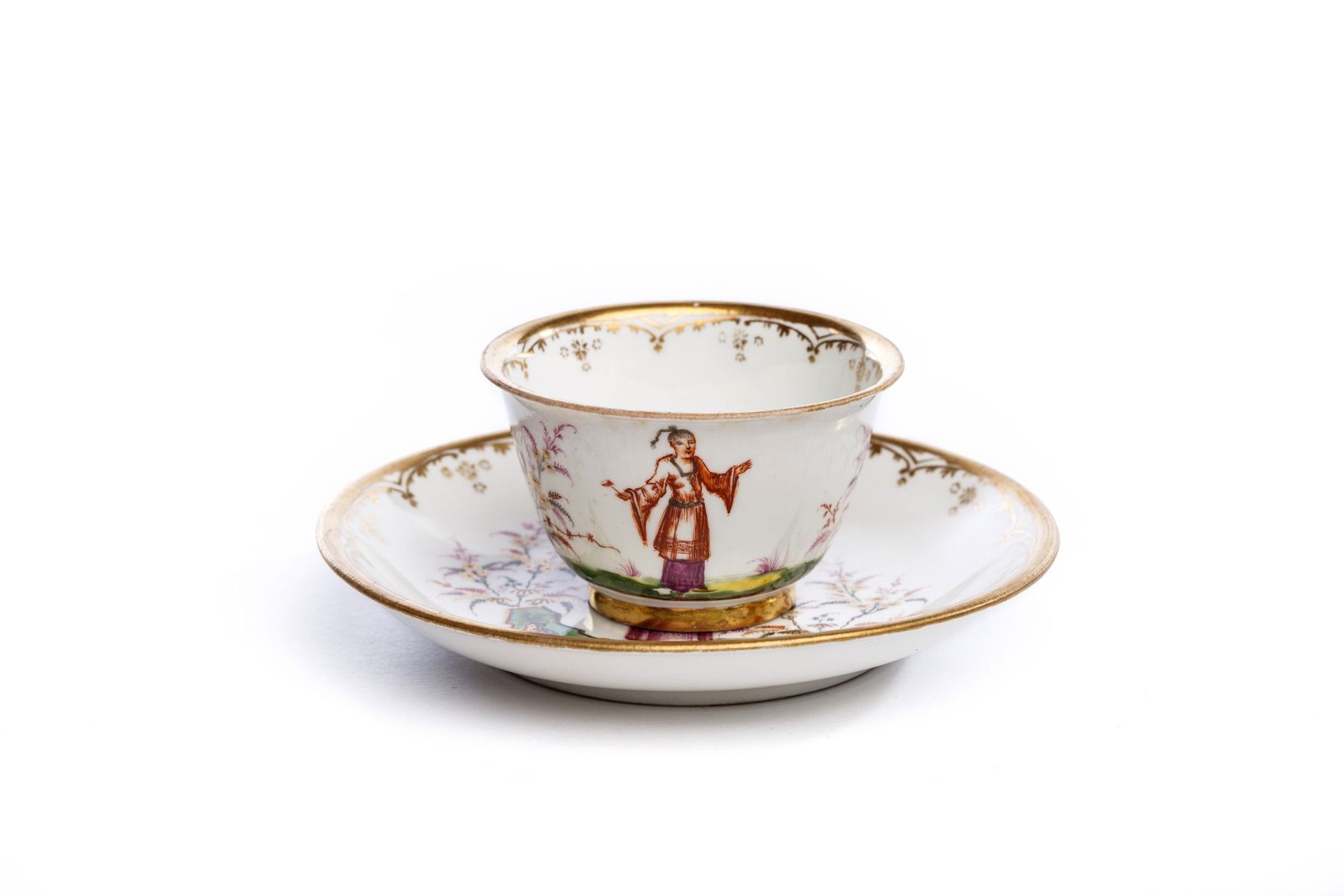 Koppchen mit Unterschale, Meissen 1720-25 - Bild 3 aus 5