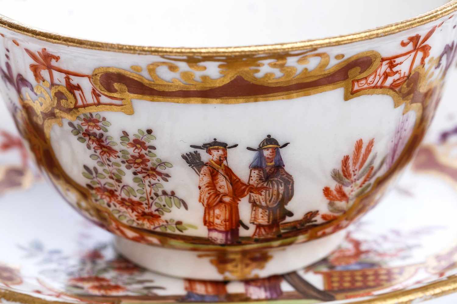 Koppchen mit Unterschale, Meissen 1725 - Image 5 of 6