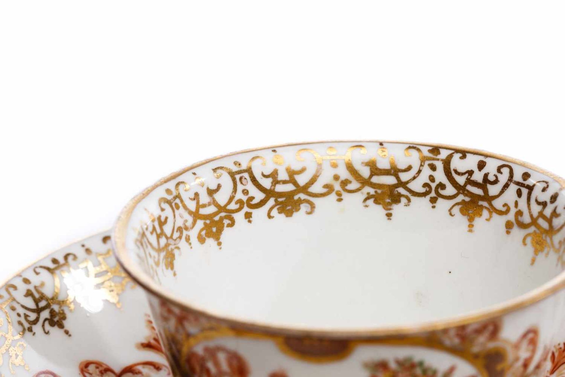 Koppchen mit Unterschale, Meissen 1723/24 - Bild 6 aus 6