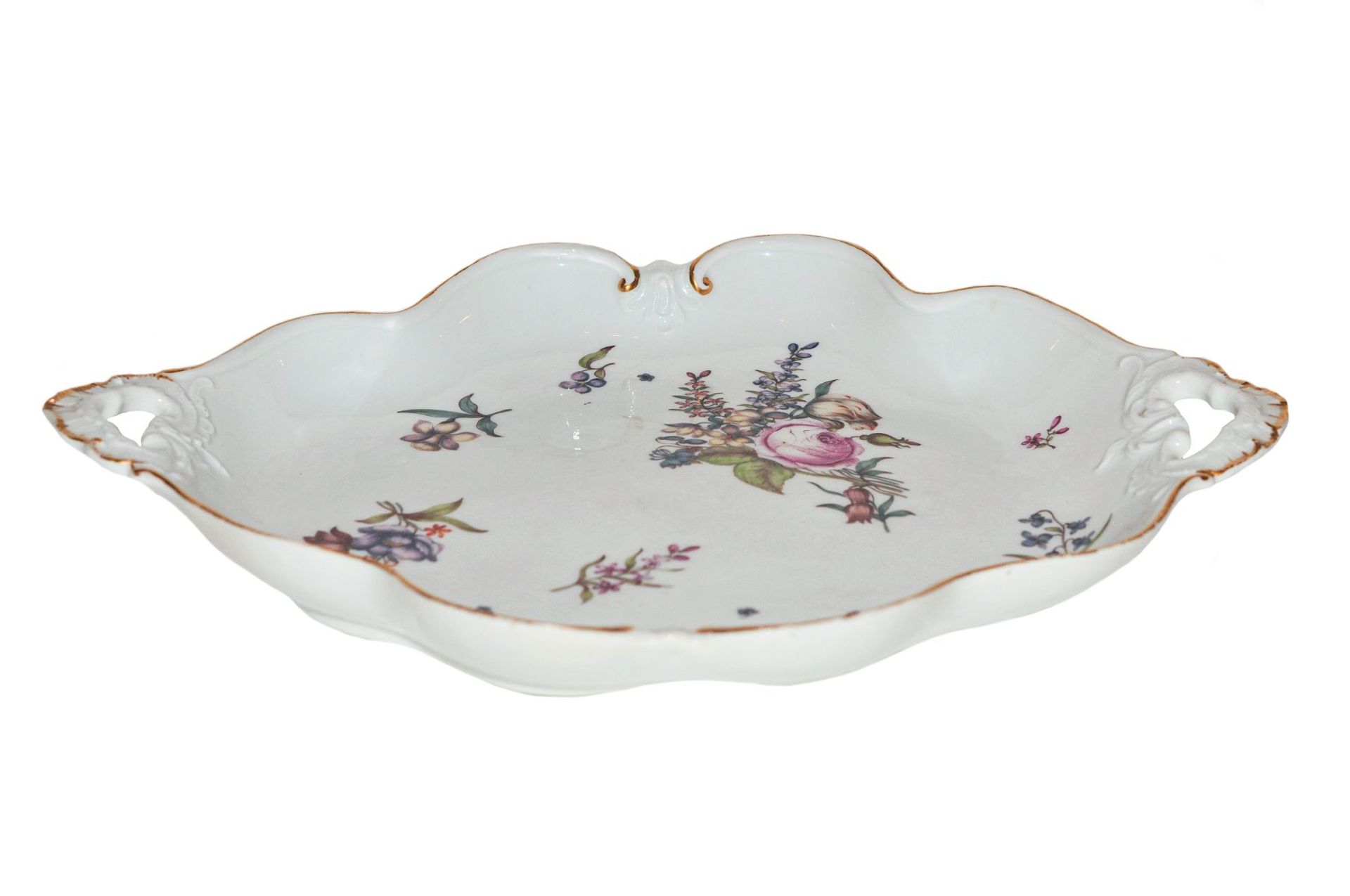 Vorlageplatte Blumen Meissen 1745