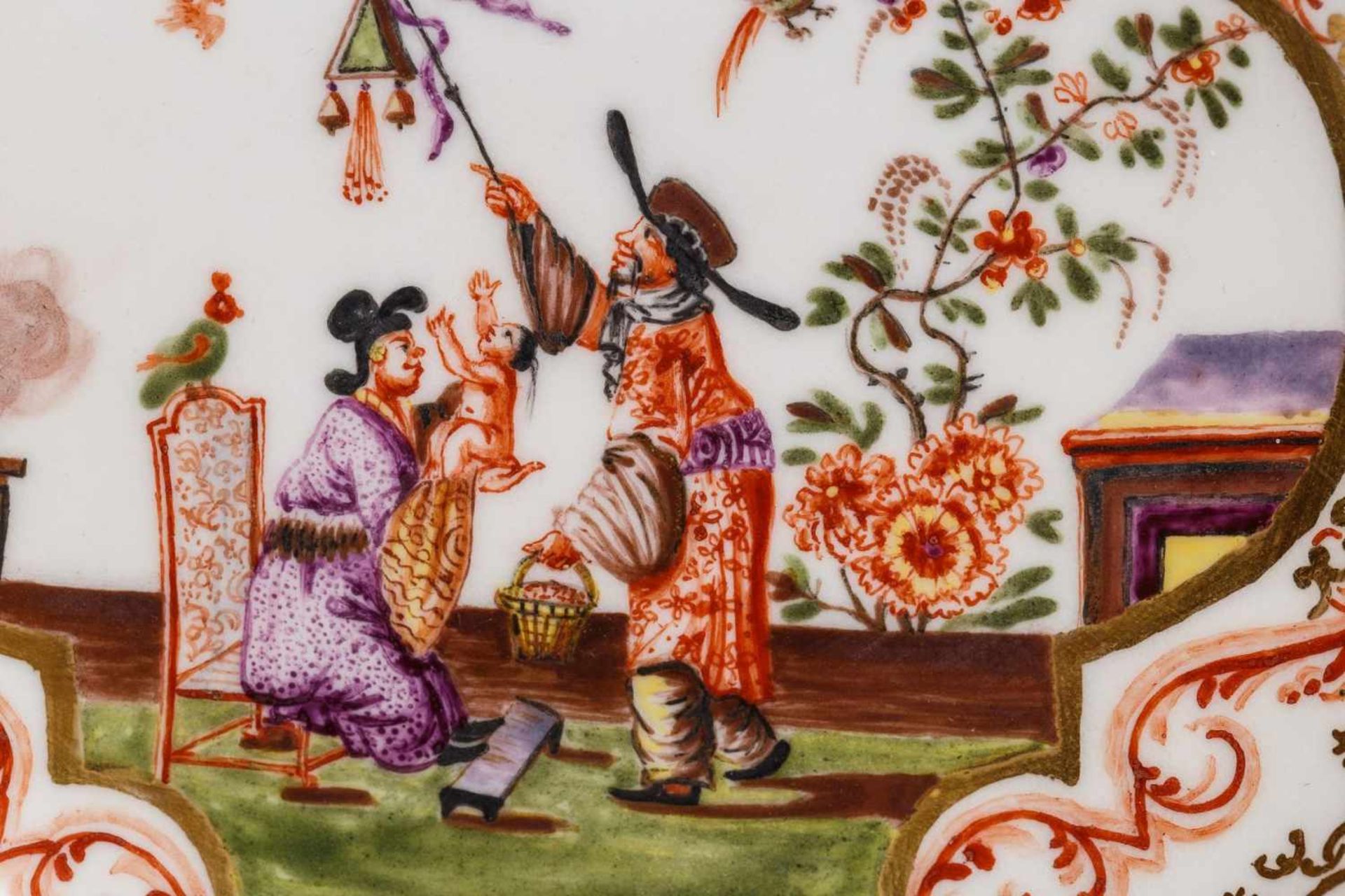 Koppchen mit Unterschale, Meissen 1725, - Bild 2 aus 6