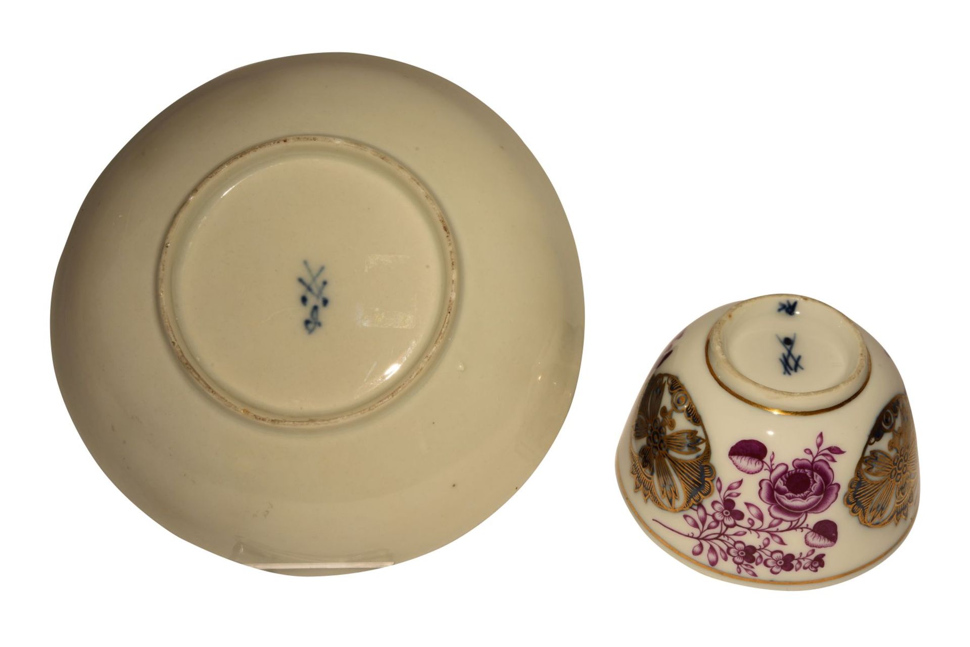 "Koppchen mit Unterschale" Meissen 1740 - Bild 4 aus 4