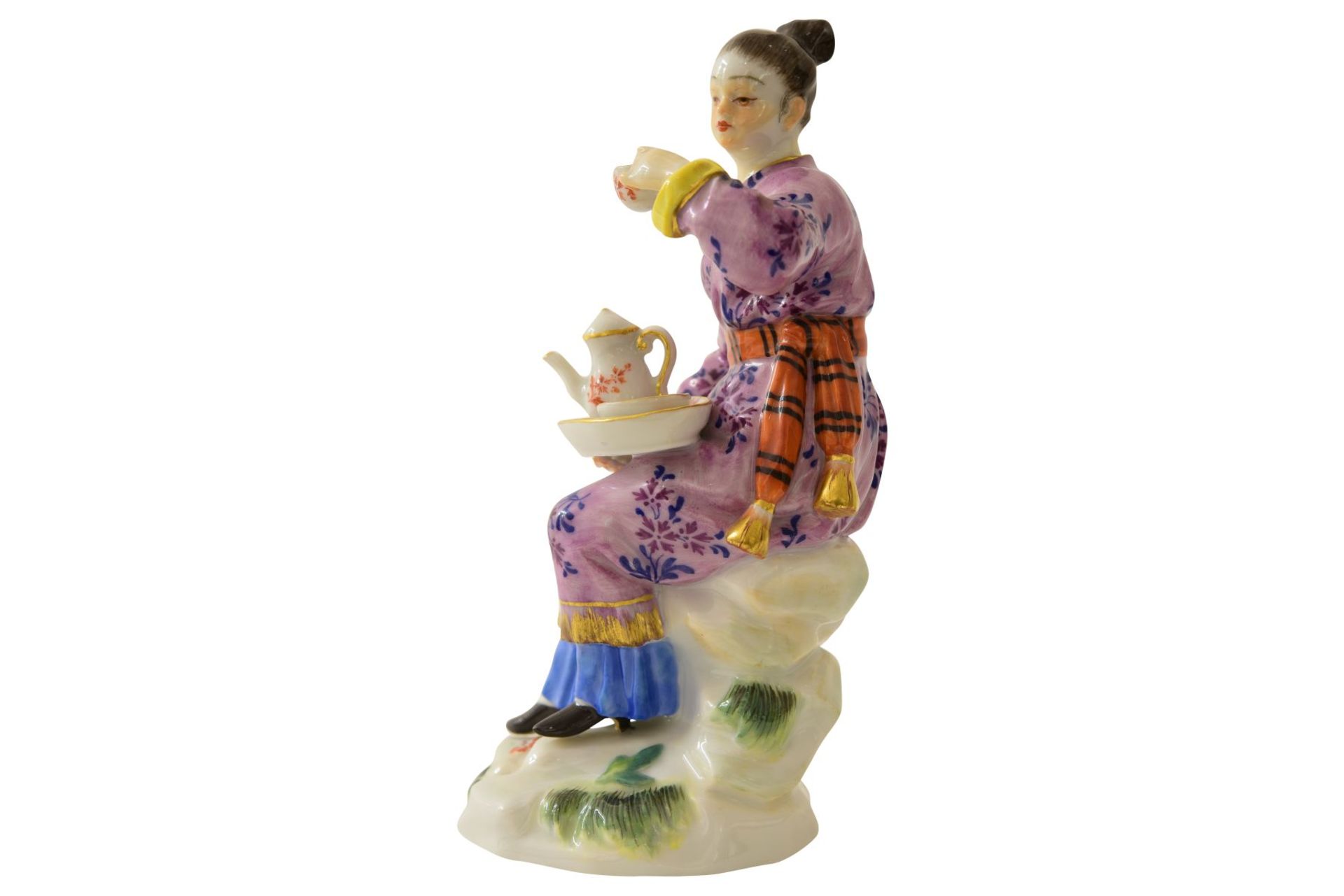 Kleine Figur "Japanerin" Meissen - Bild 2 aus 7