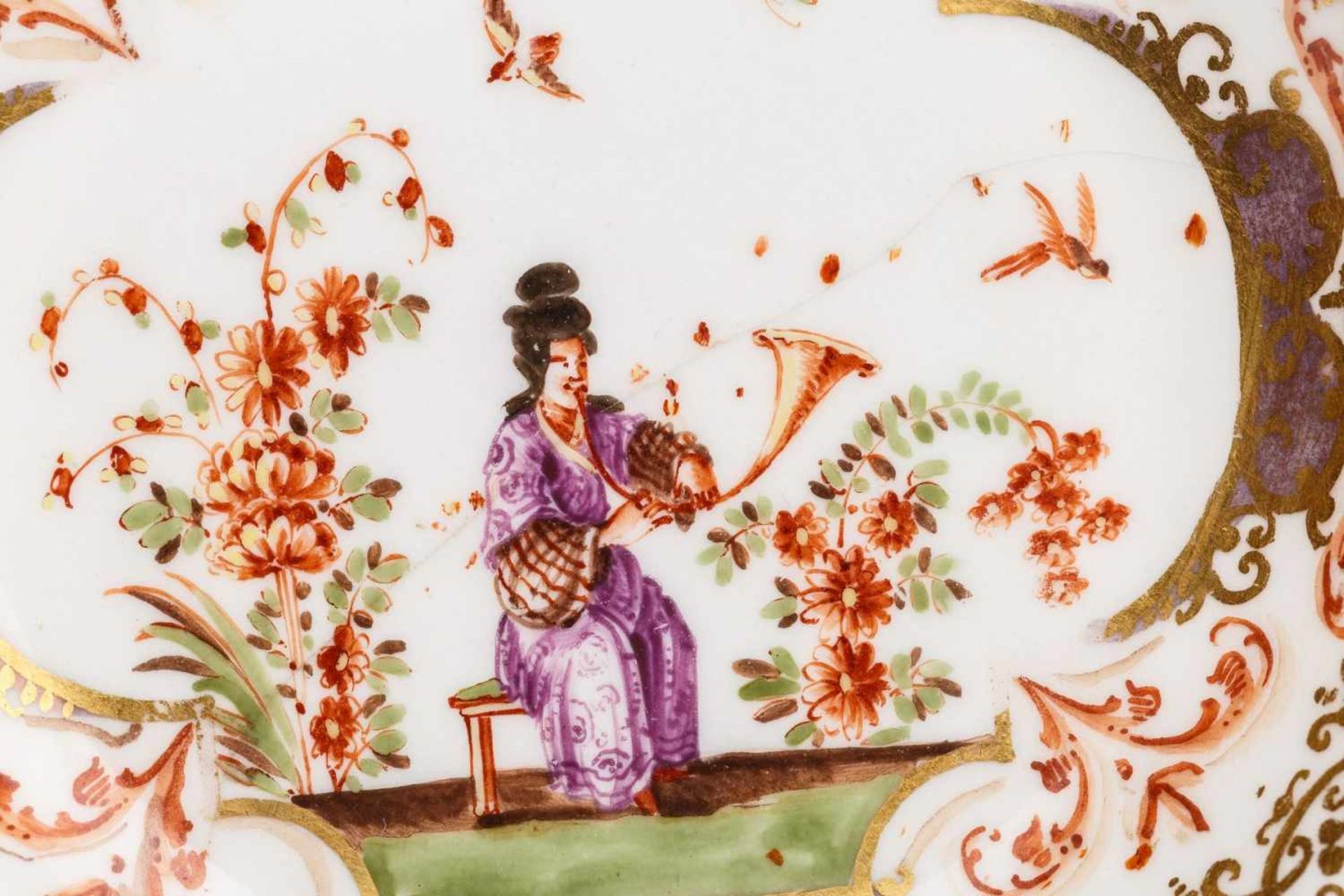 Koppchen mit Unterschale, Meissen 1725 - Bild 2 aus 5