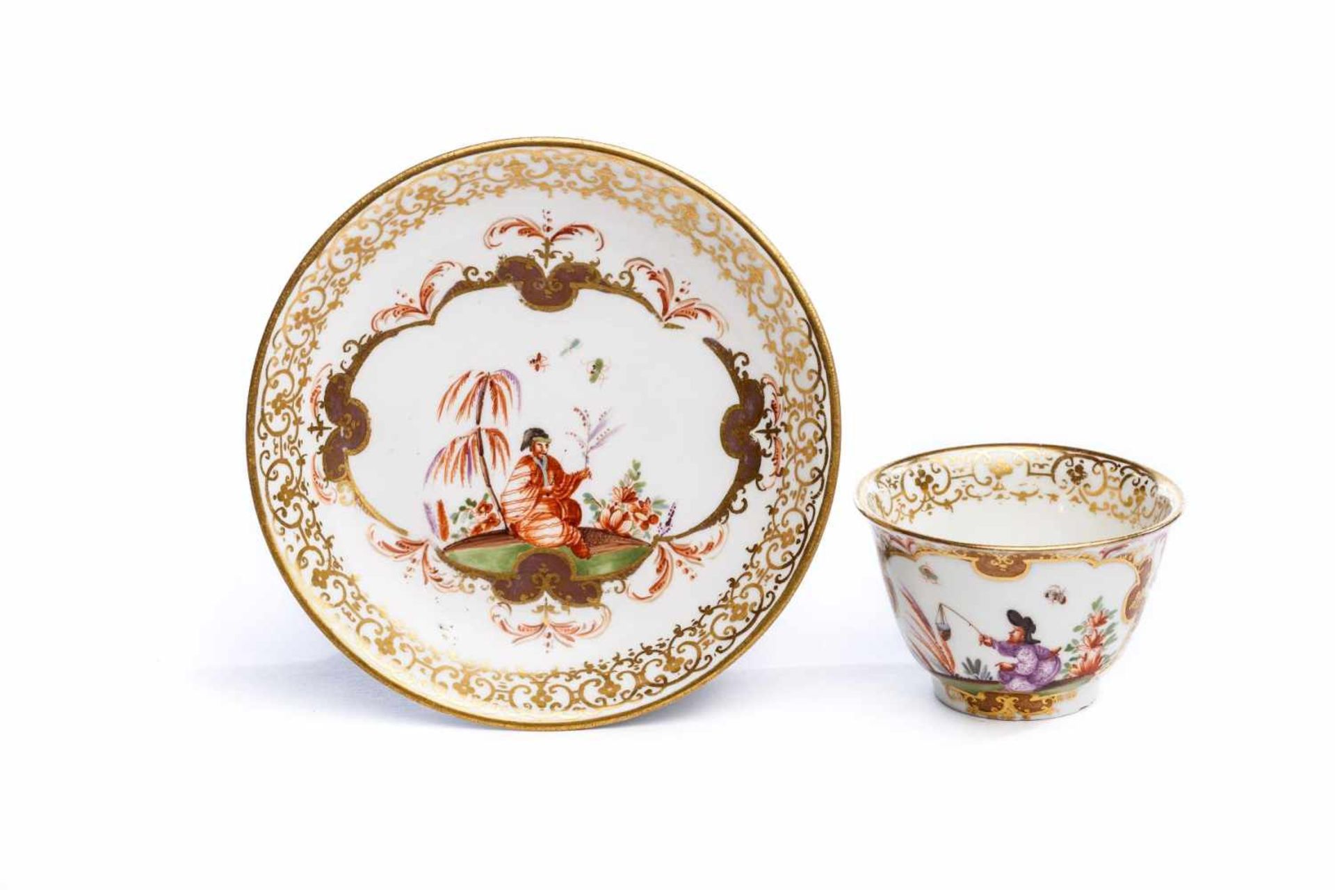 Koppchen mit Unterschale, Meissen 1730/35