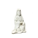 Blanc de Chine Porzellan GUANYIN 19. JahrhundertBlanc-de-Chine-Porzellan, China, 19. Jahrhundert,