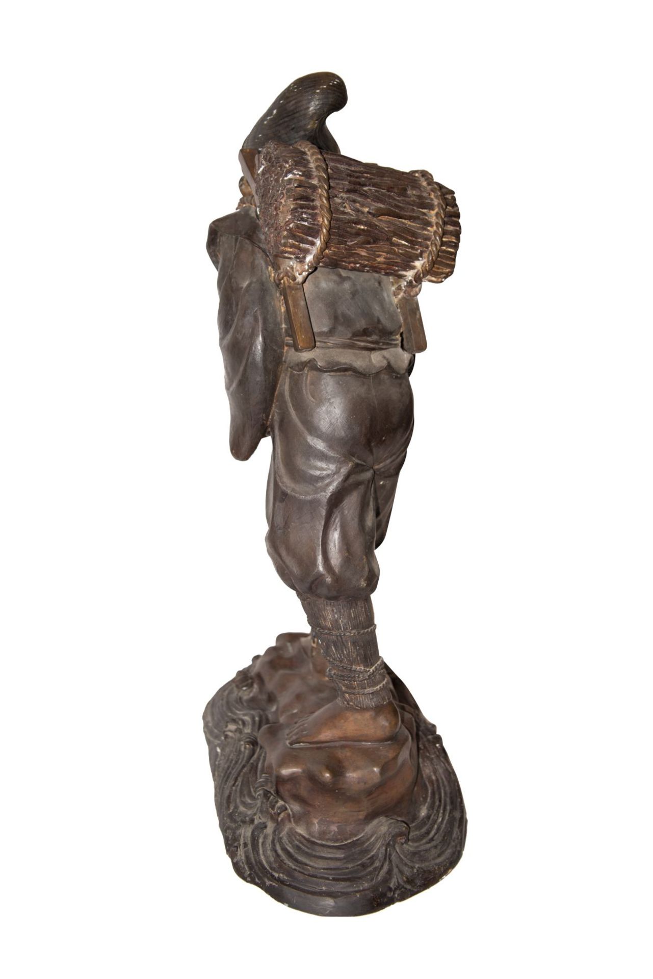 Große Bronze Figur eines chinesischen Bergmannes Große Bronze Figur eines chinesischen Bergmannes - Image 4 of 8